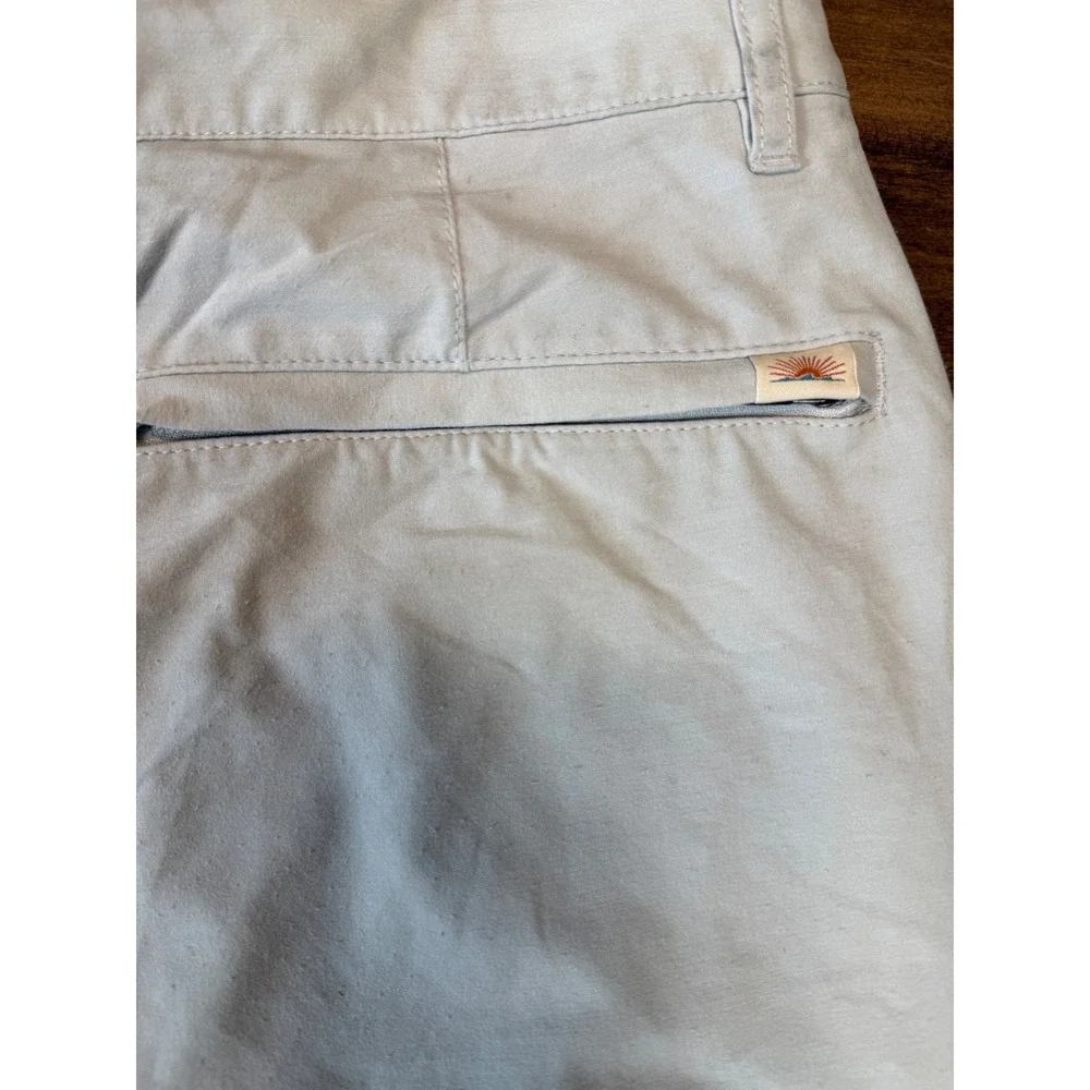 Faherty All Day Shorts Mens 35 Khaki Tan Hybrid Board Shorts 7 Inch Inseam